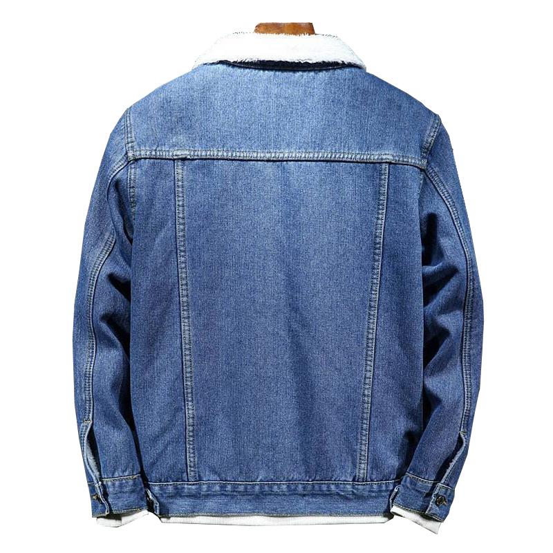 Mens Denim Loose Casual Lapel Jacket 61586200X