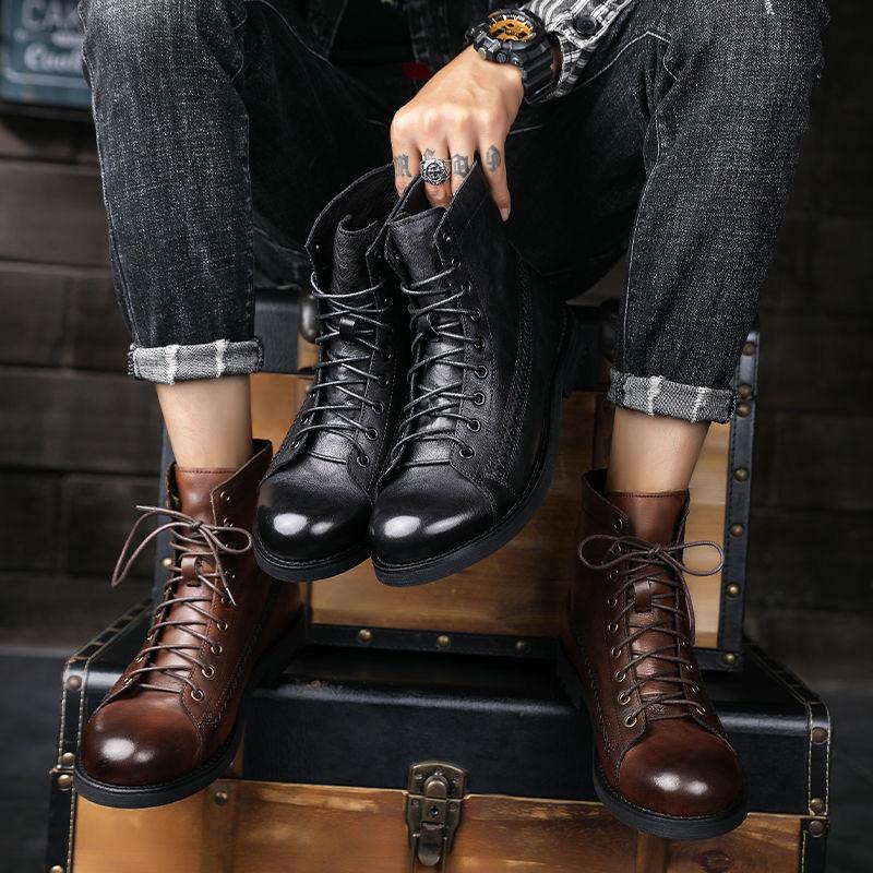 MENS VINTAGE ANKLE BOOTS 95646082W