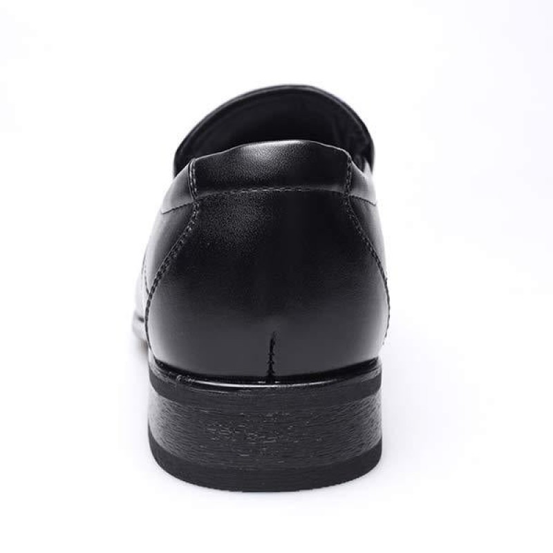 MENS SLIP ON SMALL SQUARE LEATHER SHOES 17995831