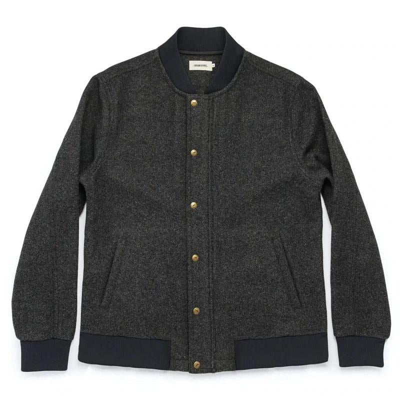 Mens Stand Collar Casual Single Breasted Jacket 27899101M