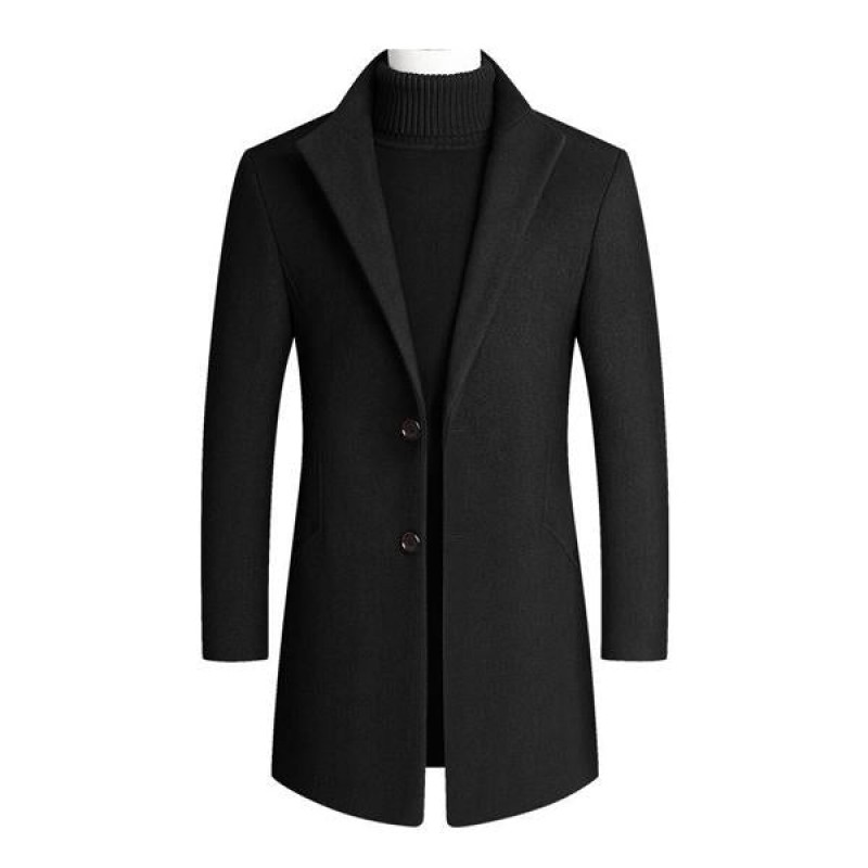 Mens Solid Color Long Lapel Blazer 63852296X