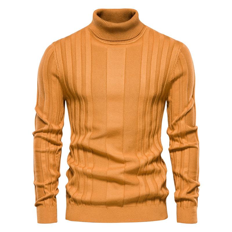 Mens Casual Solid Color Long Sleeve Sweater 02105395Y