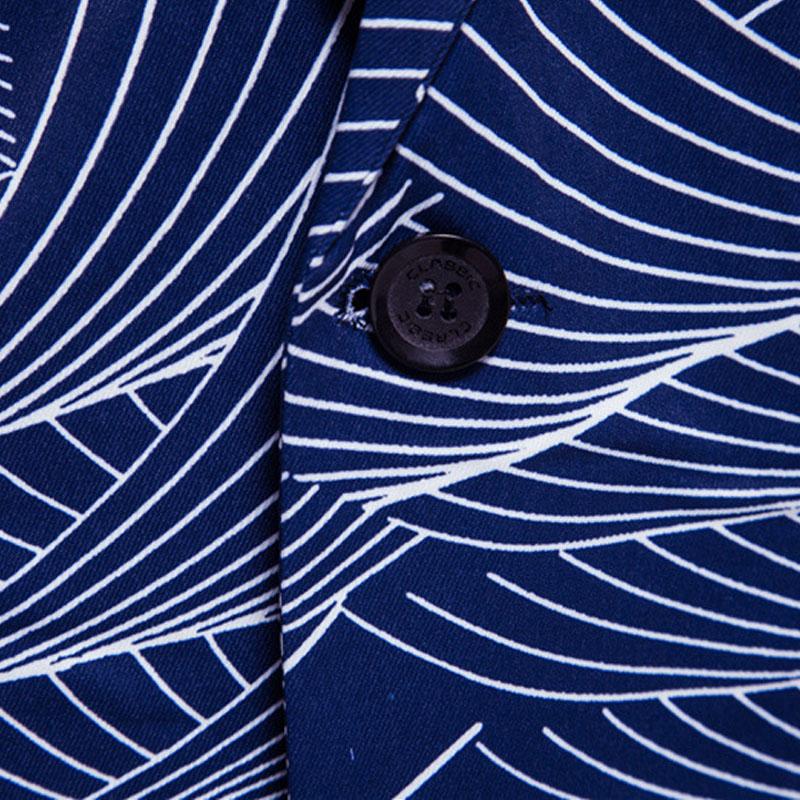 Mens Printed Multi-Pocket Blazer 17967733X