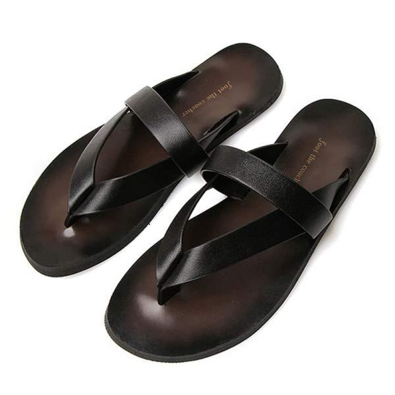 MENS CASUAL LEATHER FLIP-FLOPS 86023595