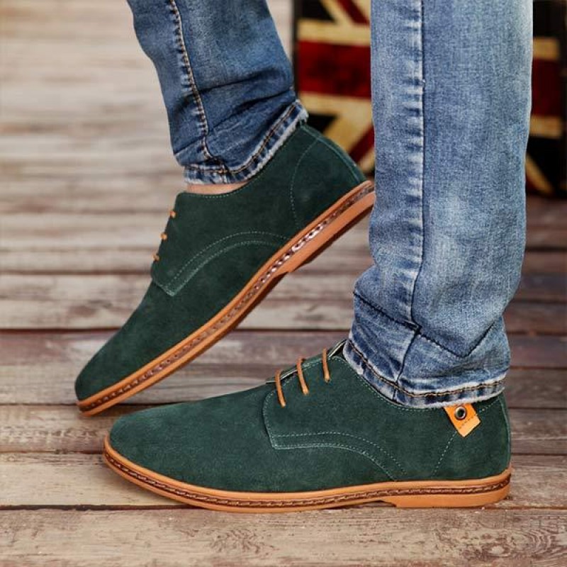 MENS SUEDE FASHION CASUAL SHOES 22430732