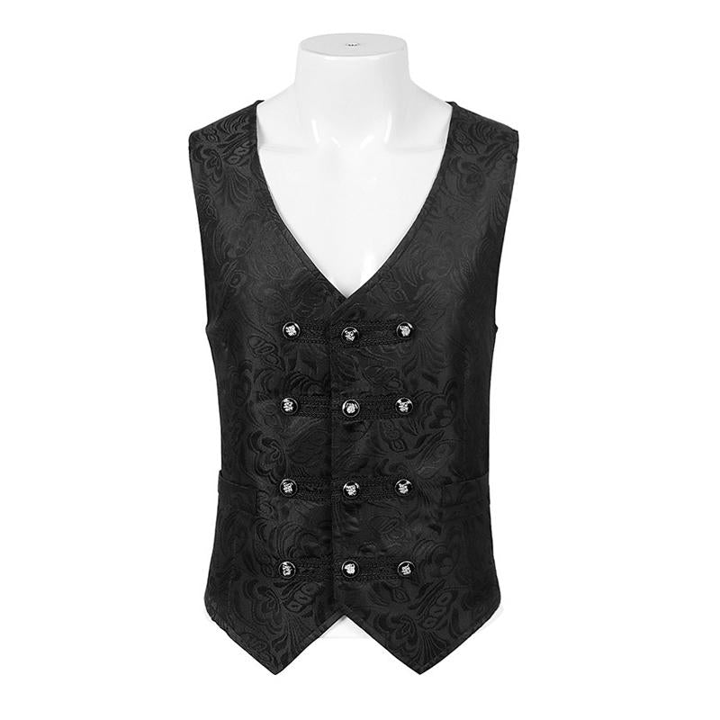Mens Vintage Multi-Breasted V-Neck Vest 04425277X