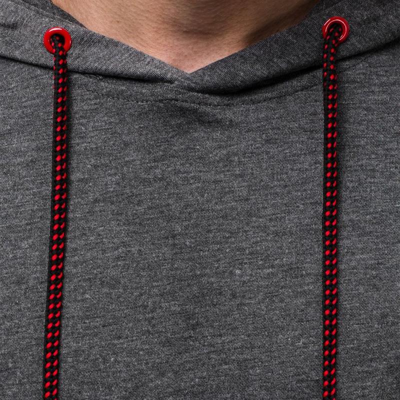 Mens Casual Line Stitching Pullover Hoodie 04924289X