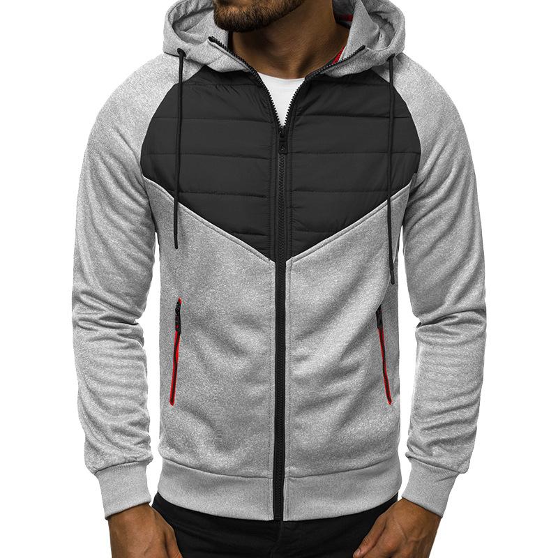 Mens Casual Zipper Hoodie Jacket 40406042X