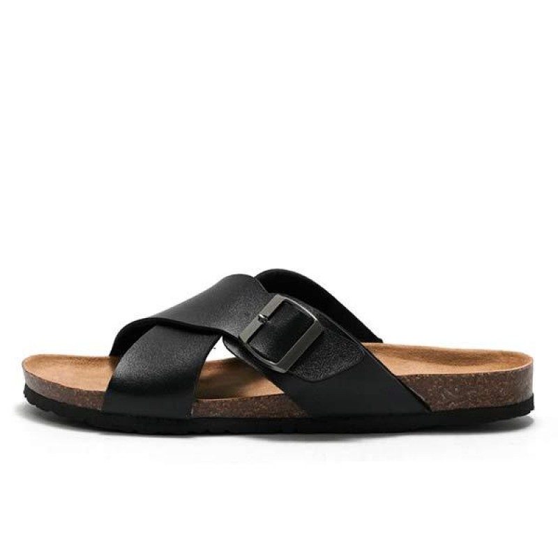 MENS CROSS STRAP SLIPPERS 99577710