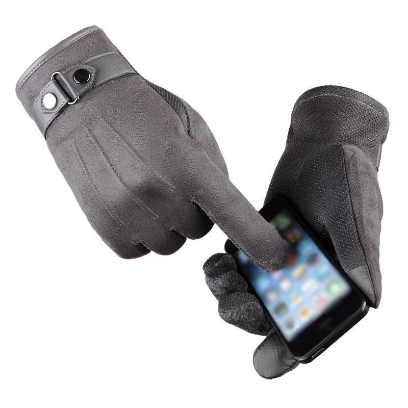 Mens Touchable Mobile Phone Screen Warm Cycling Driving Gloves 86786598Y