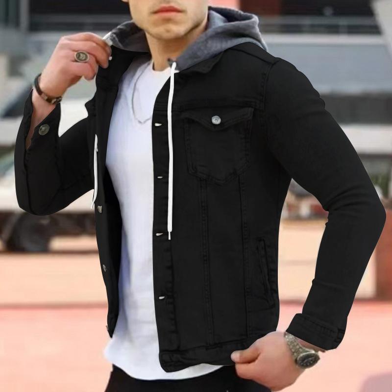 Mens Hooded Workwear Multi-Pocket Jacket 53780015X