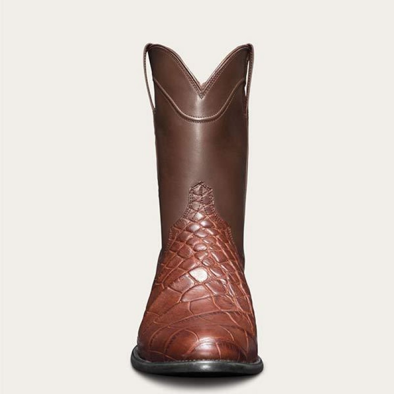 MENS VINTAGE CROCODILE WESTERN COWBOY BOOTS 33120809C