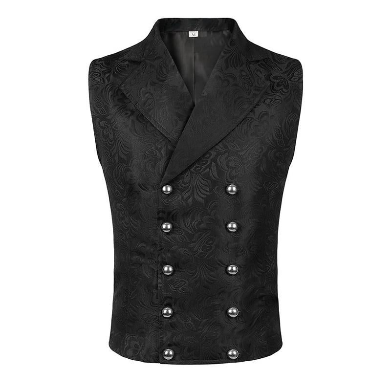 Mens Vintage Lapel Groomsmen Dress Vest 48333082X