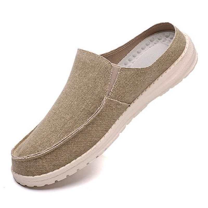 MENS CANVAS HALF SLIPPERS 57766539
