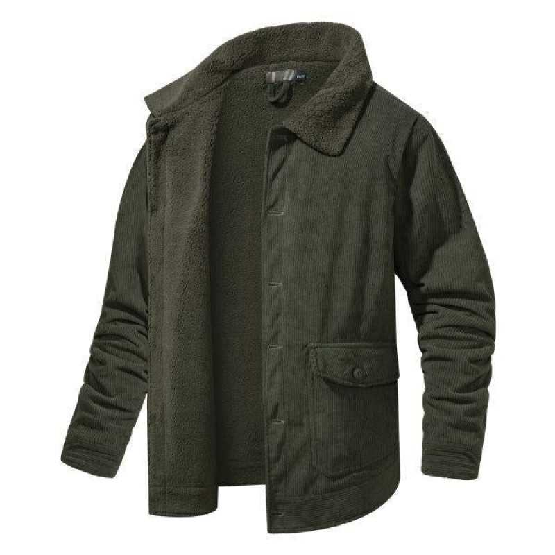 Mens Corduroy Plus Size Heavy Duty Work Jacket 50838208M