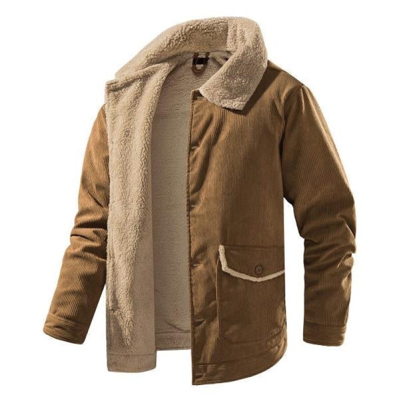 Mens Corduroy Plus Size Heavy Duty Work Jacket 50838208M