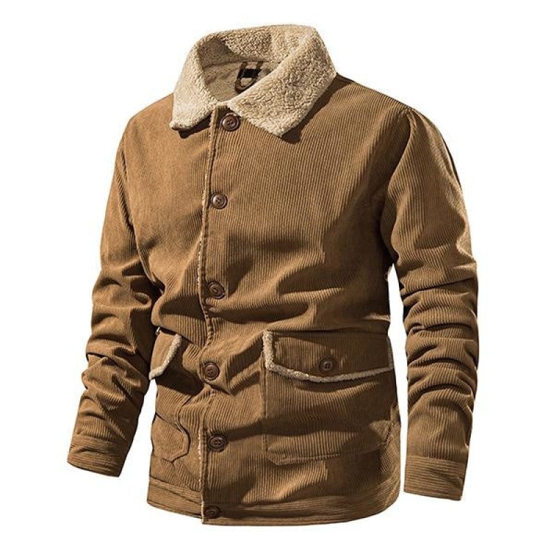 Mens Corduroy Plus Size Heavy Duty Work Jacket 50838208M