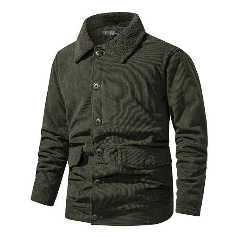 Mens Corduroy Plus Size Heavy Duty Work Jacket 50838208M