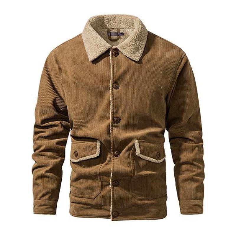 Mens Corduroy Plus Size Heavy Duty Work Jacket 50838208M
