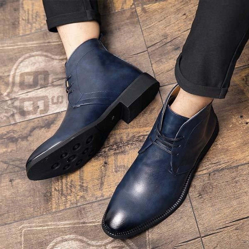 MENS LACE UP ANKLE BOOTS 10418499