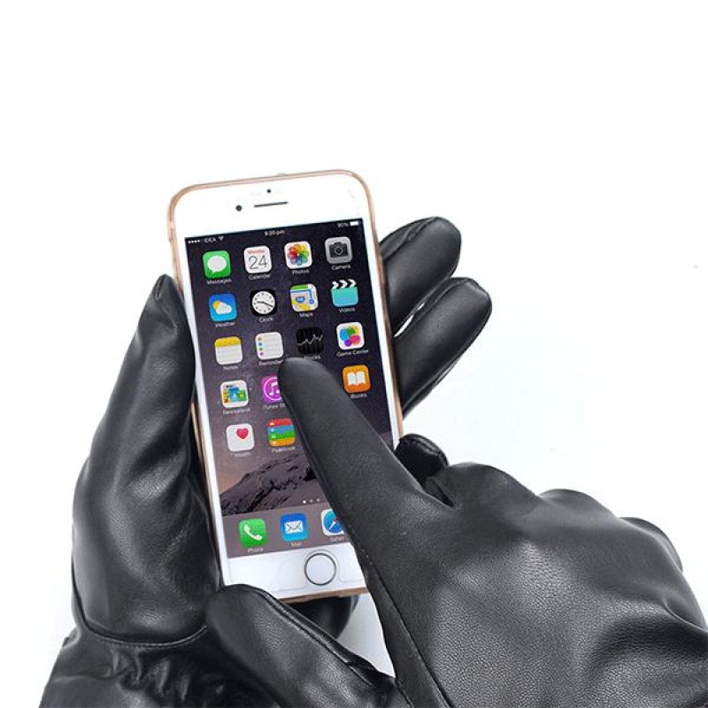 WARM LEATHER GLOVES