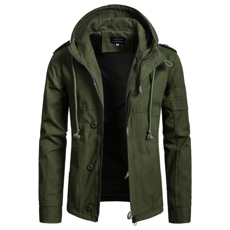 Mens Casual Hooded Work Jacket 05512469M