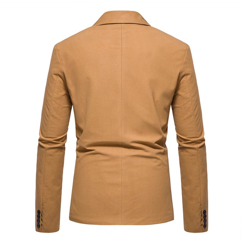 Mens Suede One Button Blazer 11655393Z