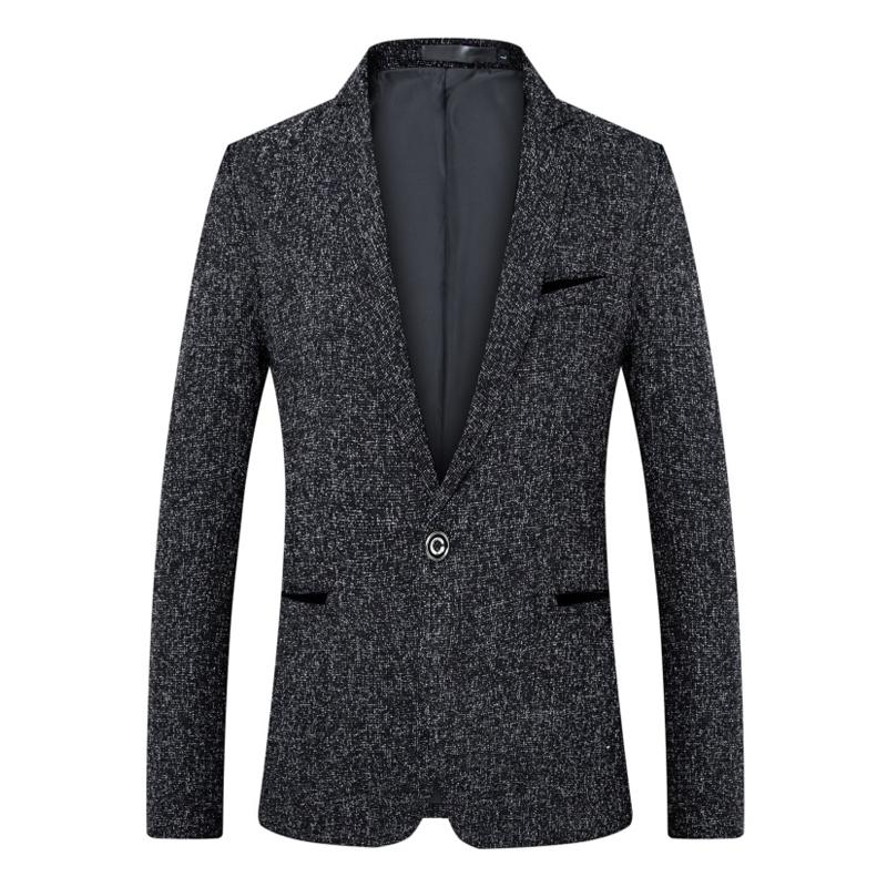 Mens Notch Lapel One Button Casual Blazer 83939217Z