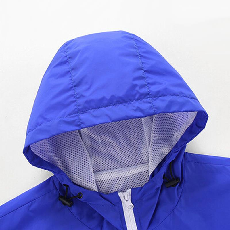 Mens Color Block Windproof Running Jacket 61186431Z