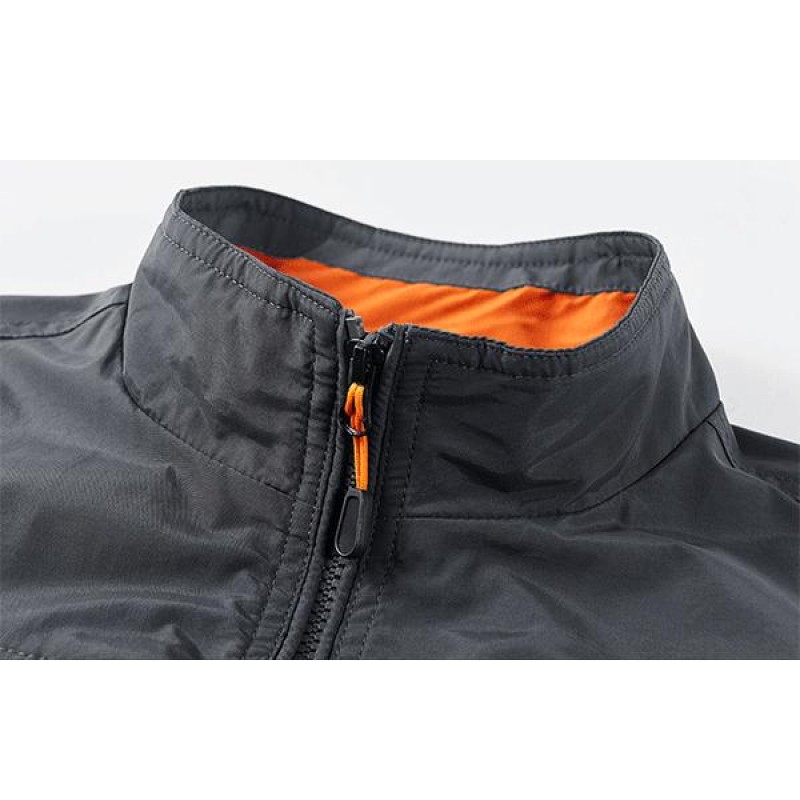 MENS LOOSE STAND COLLAR VEST 82332258W