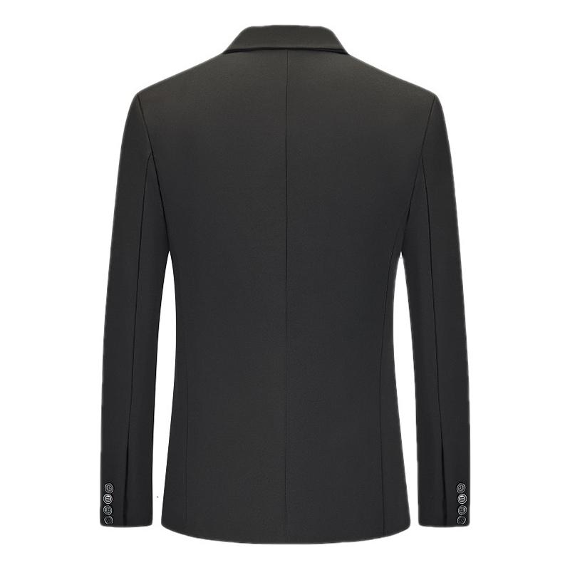 Mens Color Block Notch Lapel One Button Blazer 82653633Z