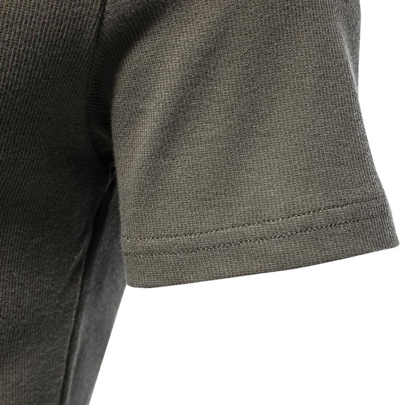 Mens Solid V Neck Short Sleeve Polo Shirt 61101482Z