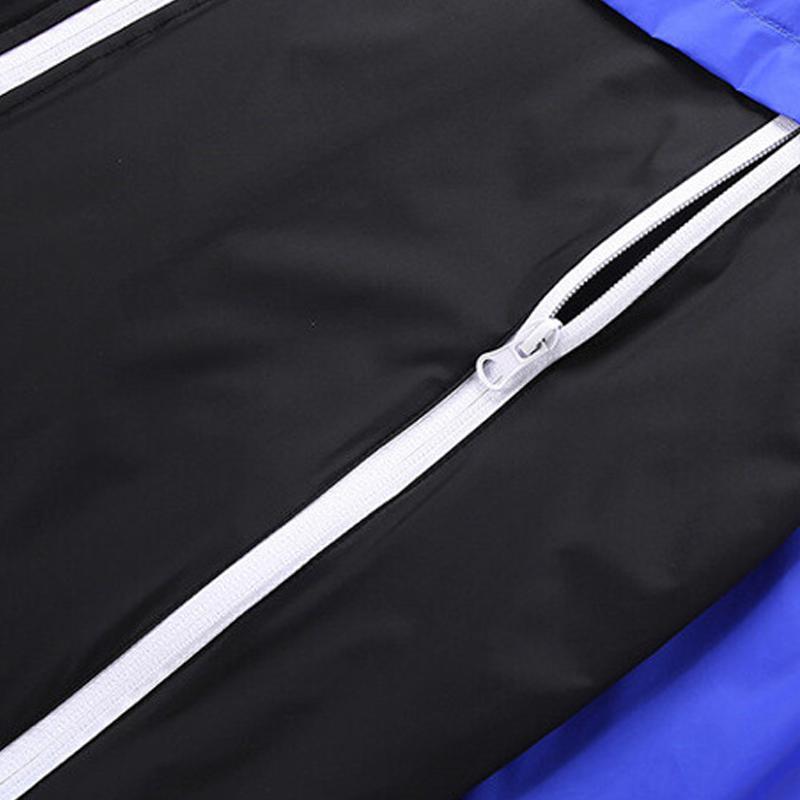 Mens Color Block Windproof Running Jacket 61186431Z