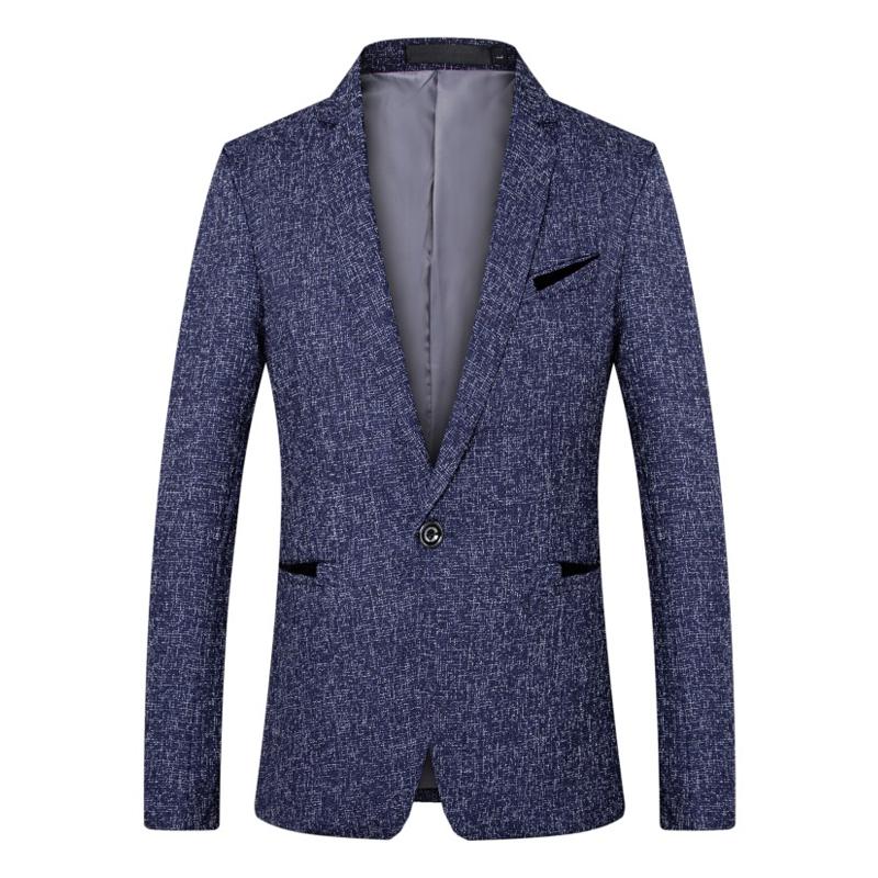 Mens Notch Lapel One Button Casual Blazer 83939217Z