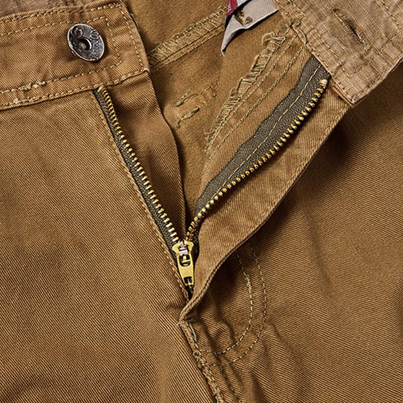 Mens Casual Straight Multi-pocket Cargo Pants 28443790Z