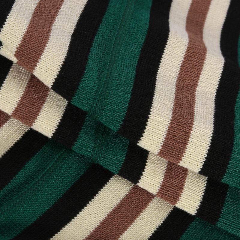 Mens Casual Colorblock Striped Short Sleeve Polo Shirt 61055063M