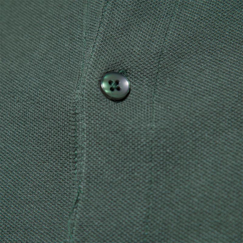 Mens Casual Cotton Stand Collar Solid Color Slim Short Sleeve Polo Shirt 95058725M