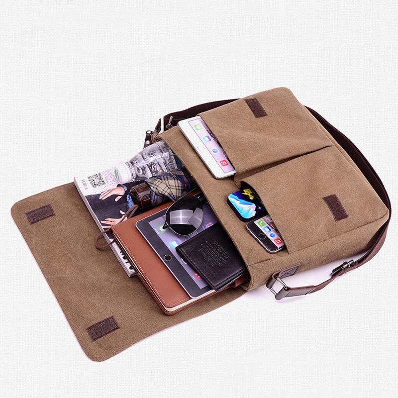 Mens Shoulder Canvas Briefcase 49537202Q