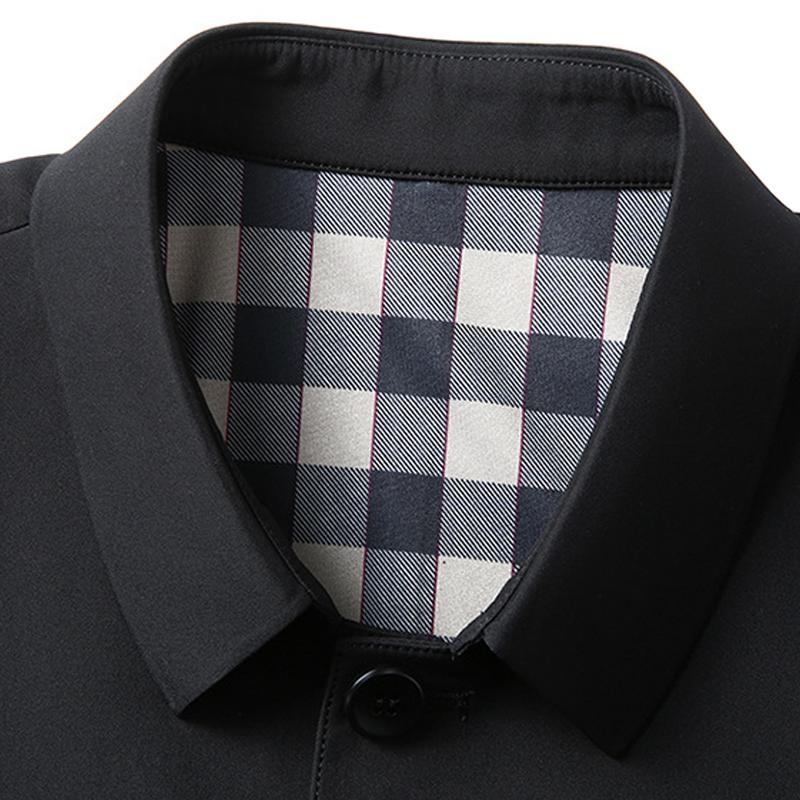 Mens Lapel Single Breasted Casual Jacket 03718906Z