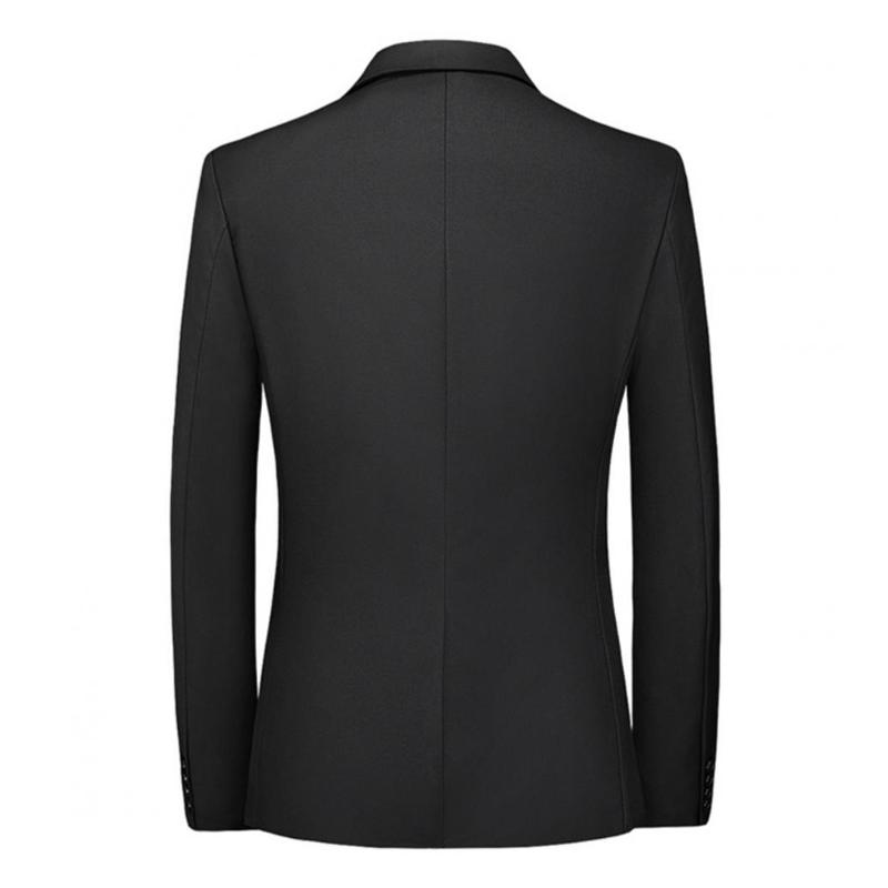 Mens Notch Lapel One Button Solid Blazer 18338229Z
