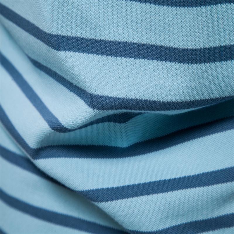 Mens Casual Striped Short Sleeve Polo Shirt 86353844M