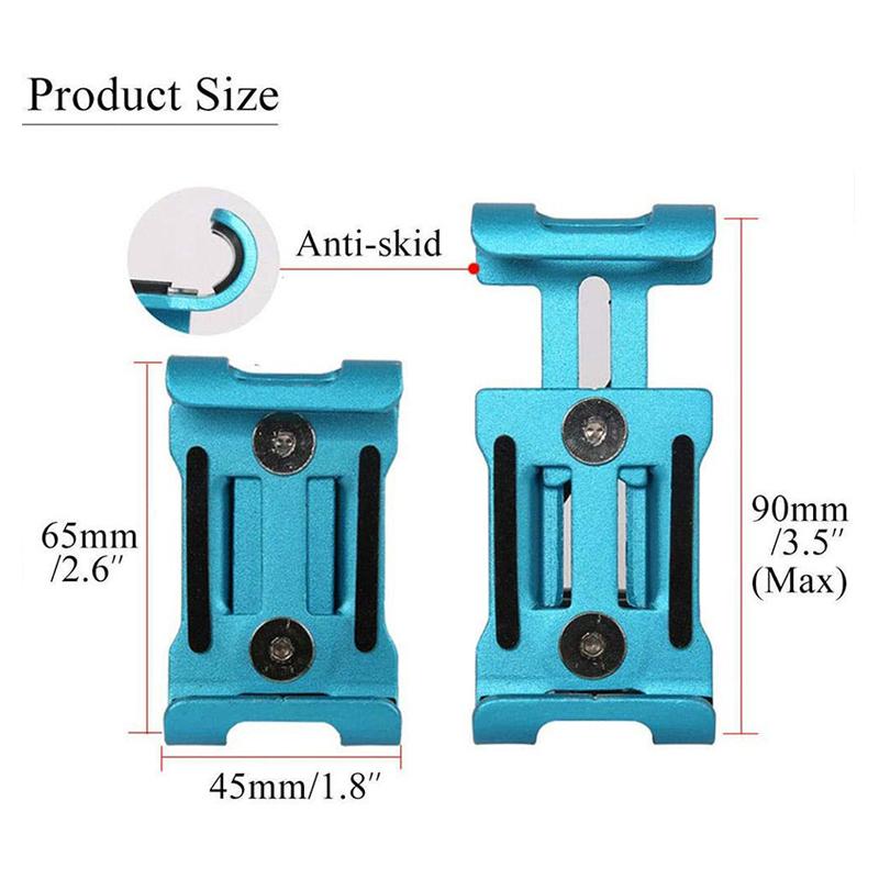 Bike Phone Holder Mount Aluminum Alloy For 3.5 - 6.5