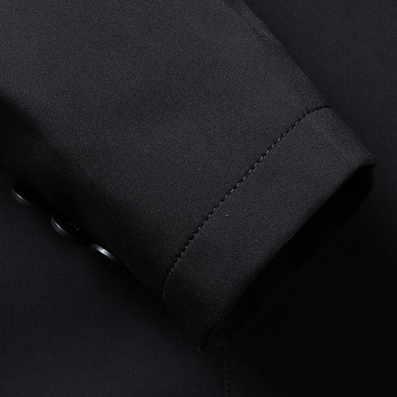 Mens Lapel Single Breasted Casual Jacket 03718906Z