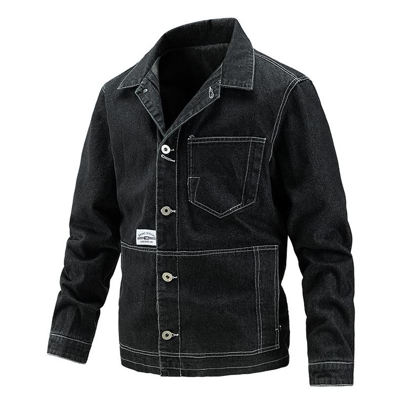 Mens Multi-pocket Tooling Denim Jacket 80979641Z
