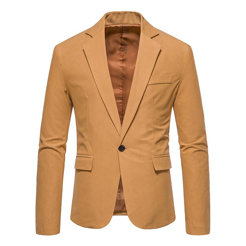 Mens Suede One Button Blazer 11655393Z