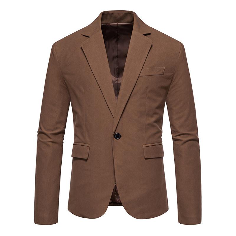 Mens Suede One Button Blazer 11655393Z