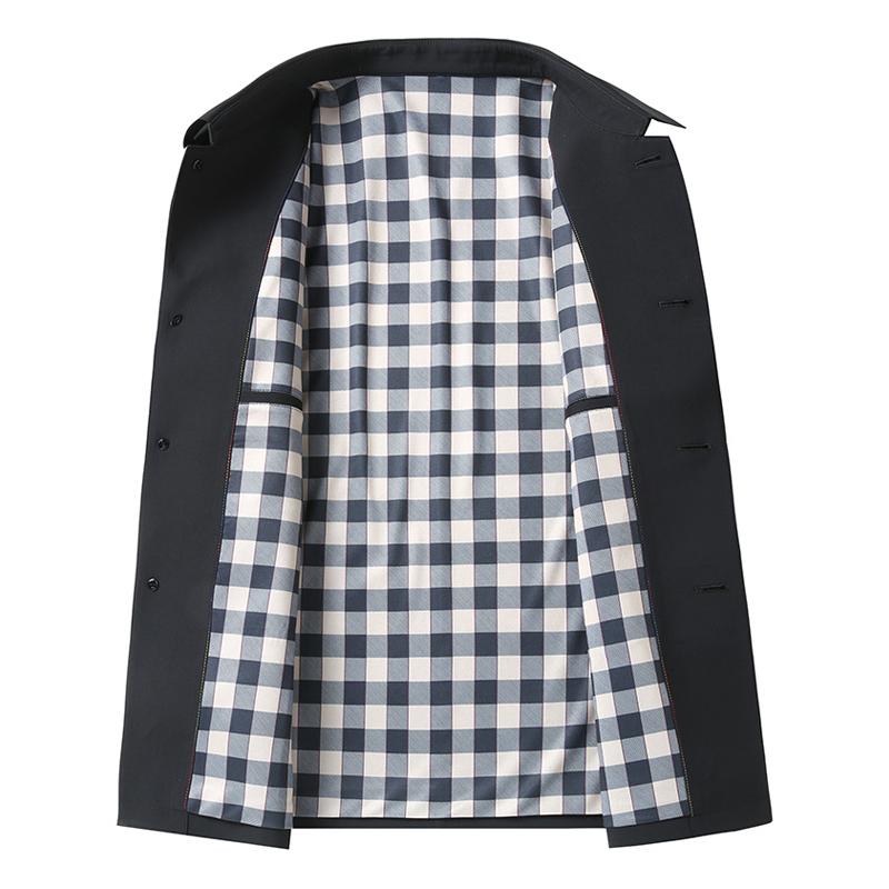 Mens Lapel Single Breasted Casual Jacket 03718906Z