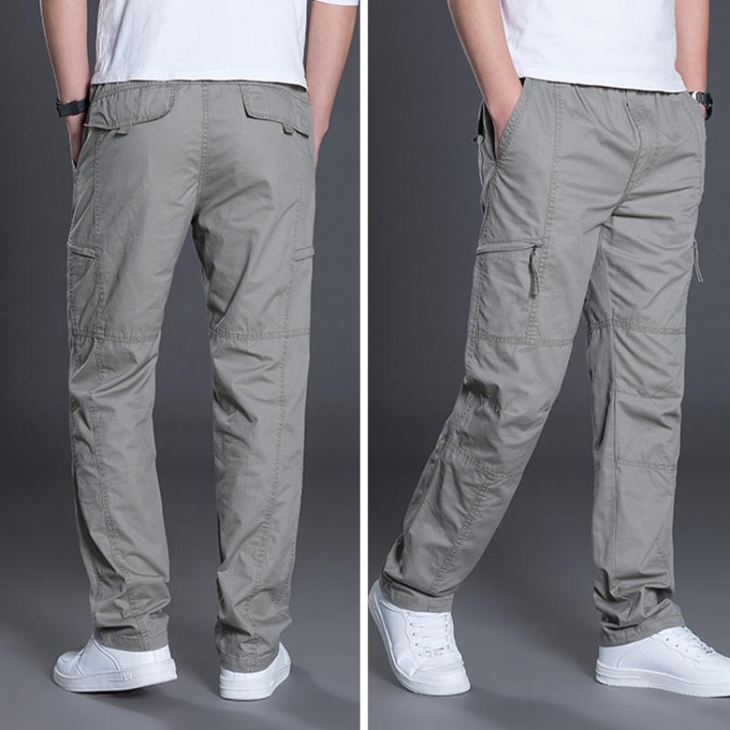 Mens Casual Loose Thin Straight Cargo Pants 22852672M