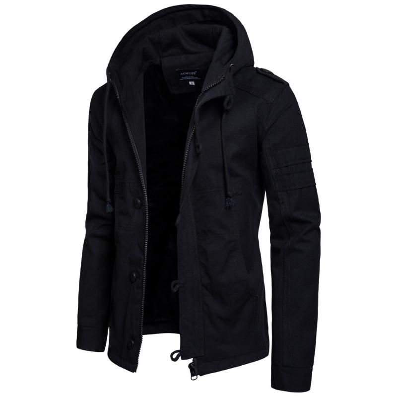Mens Casual Hooded Work Jacket 05512469M