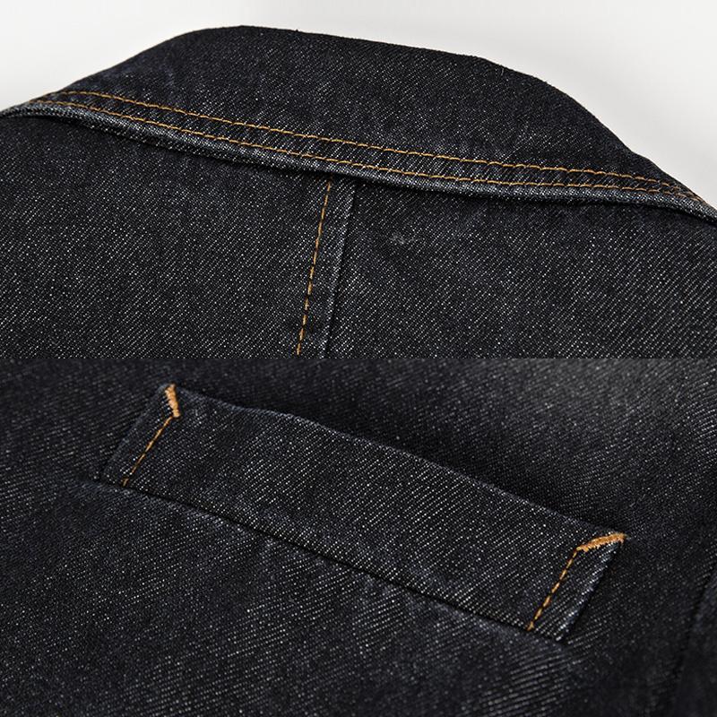 Mens Notch Lapel Denim Casual Blazer 69588916Z